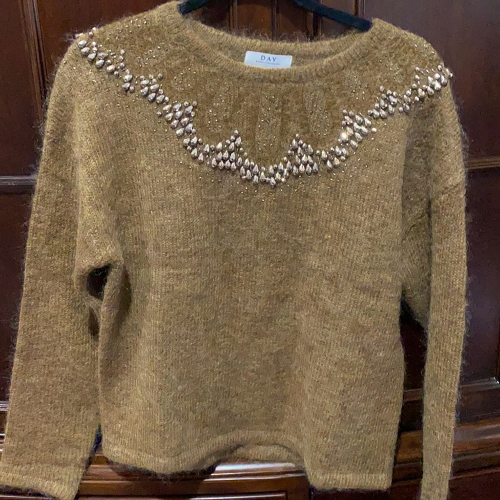 India Hicks brown sweater
